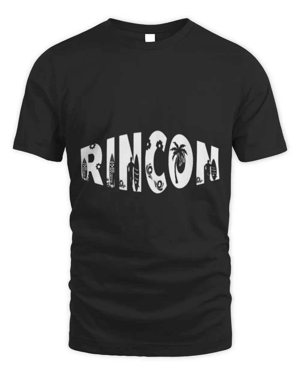 Rincon Beach Surfing Cool Surf Spot Tee For Surfers