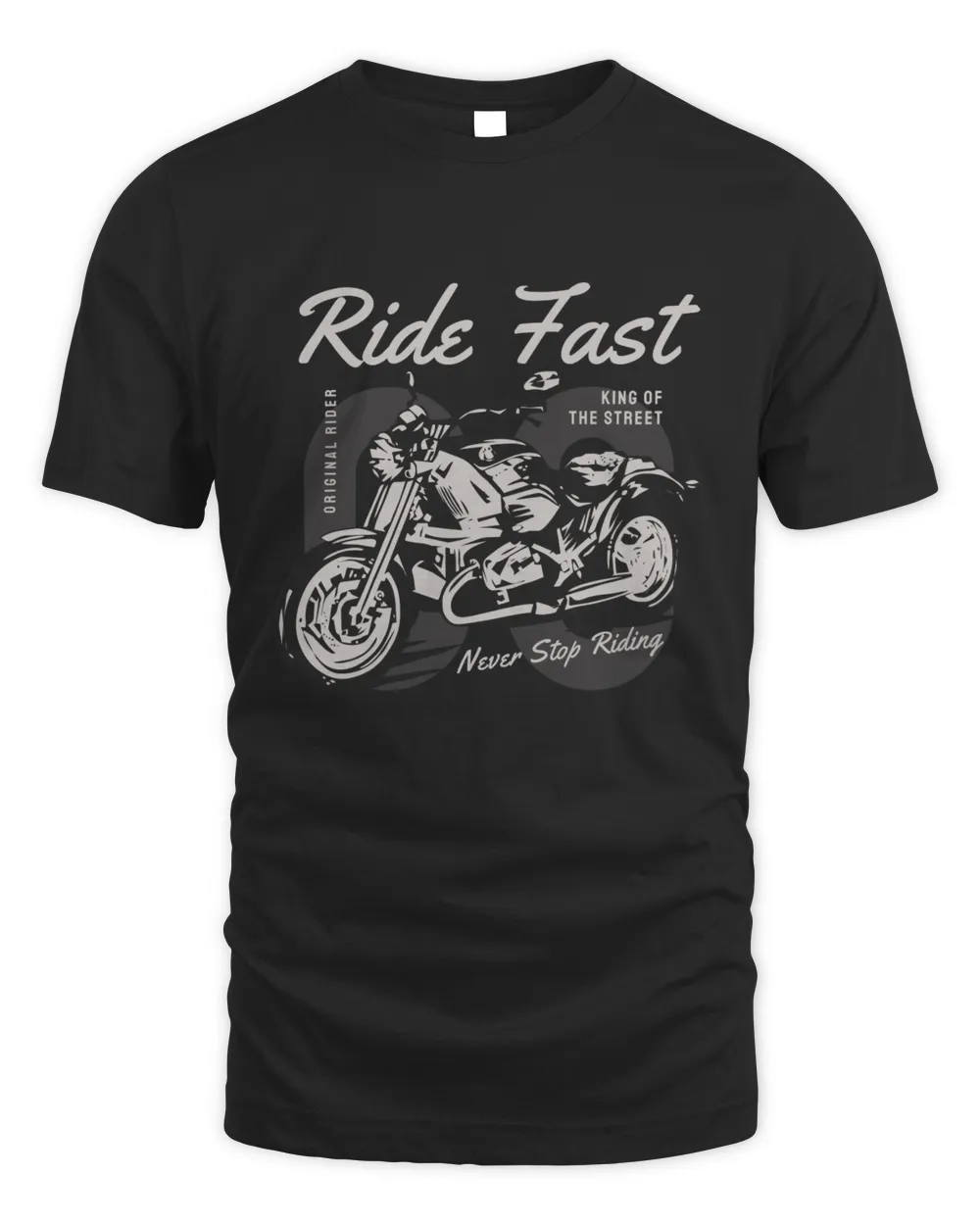 Ride Fast Never Stop Riding Unisex Standard T-Shirt black s