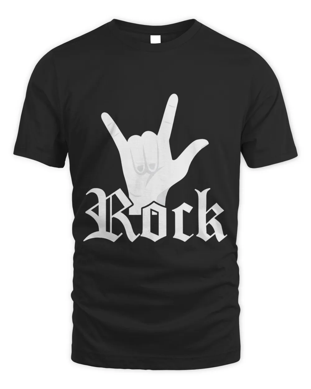 Cool Rock Hand Symbol Popular Rock Singer Music Lover