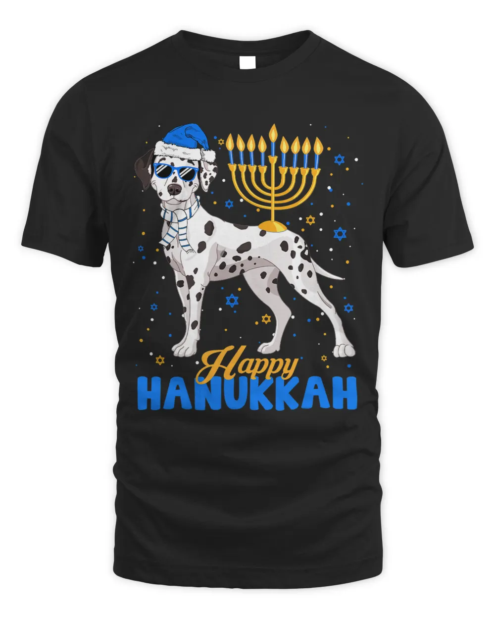 Funny Dalmatian Jewish Dalmatian Menorah Happy Hanukkah Chanukah Dalmatians Dog