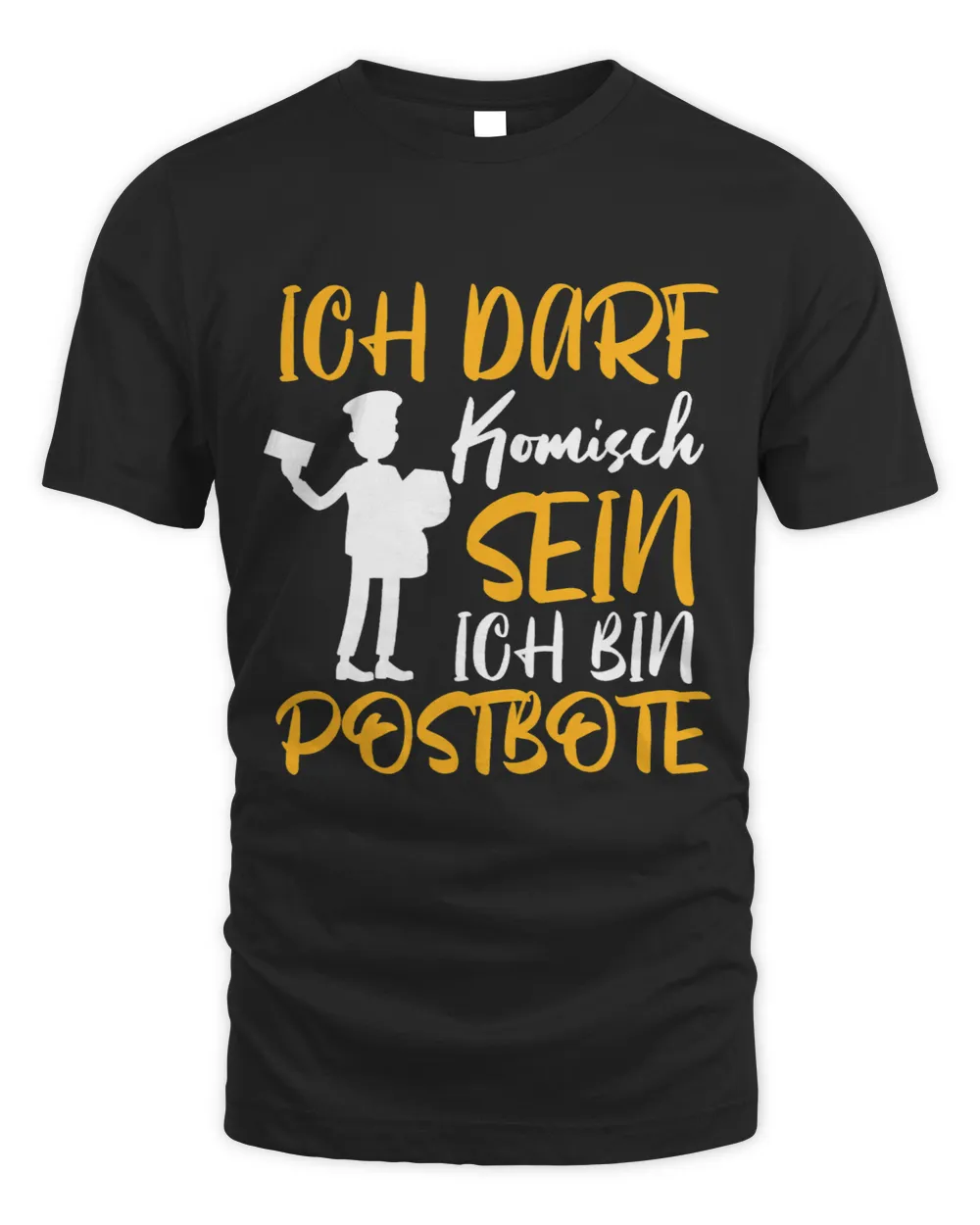 Mens Postman Post Postman Unisex Standard T-Shirt black s