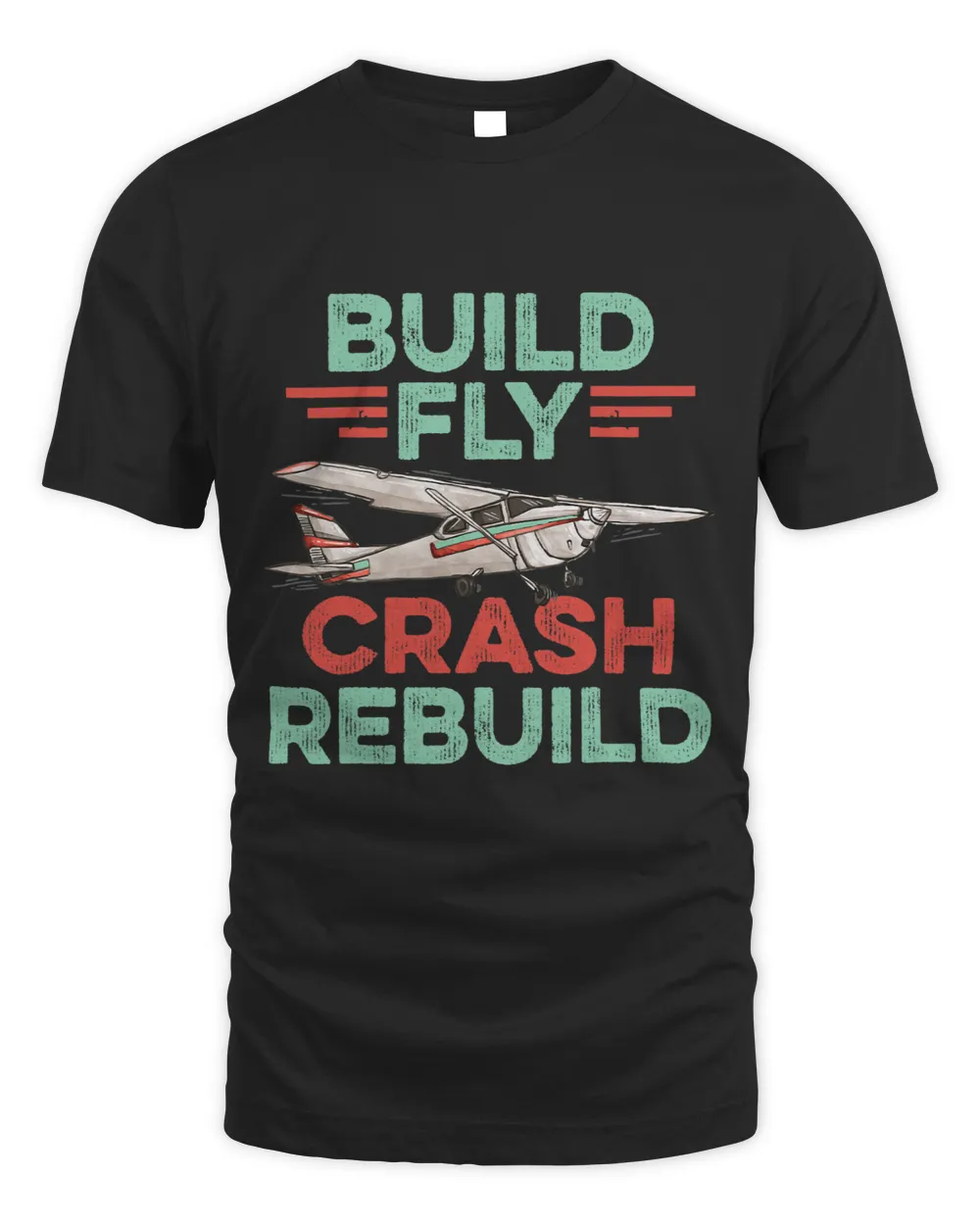 Mens Rc Plane Remote Controlled Model Unisex Standard T-Shirt black s