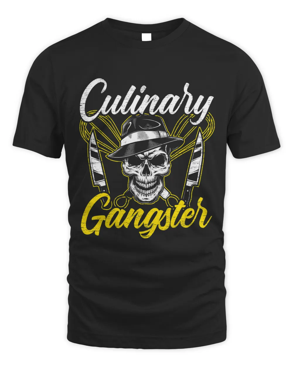 Culinary Gangster Gift for a Aspiring Chefs Chef Life Unisex Standard T-Shirt black s