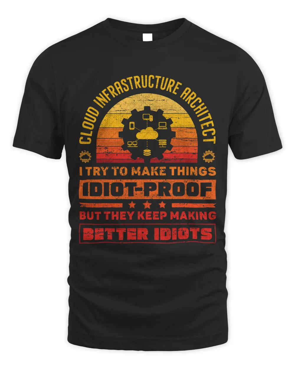 Cloud Computing Engineer Cloud Infrastructure Architect Unisex Standard T-Shirt black s