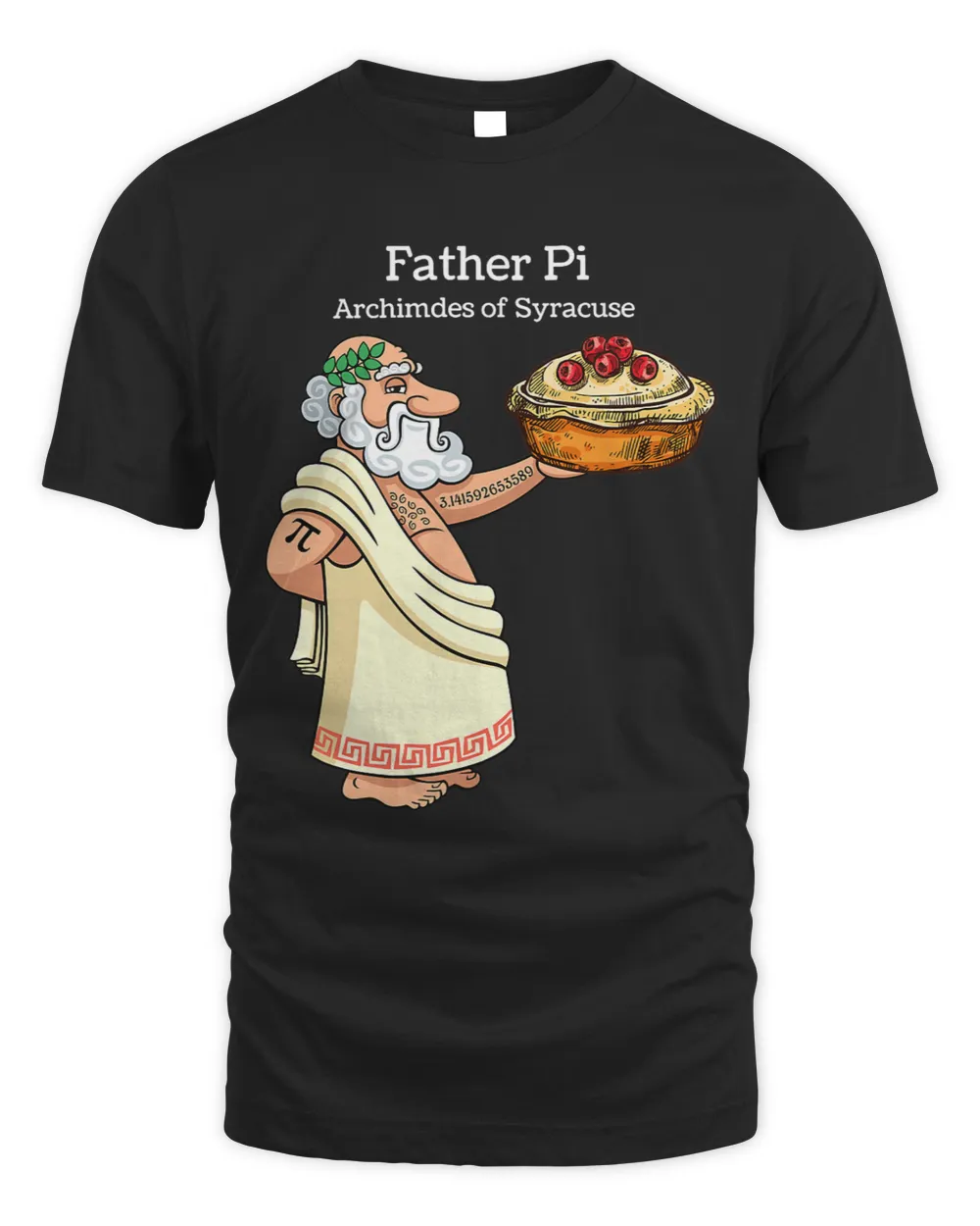 Father Pi Archemedies Syracuse Pi Tattoo Pi Symbol Numbers