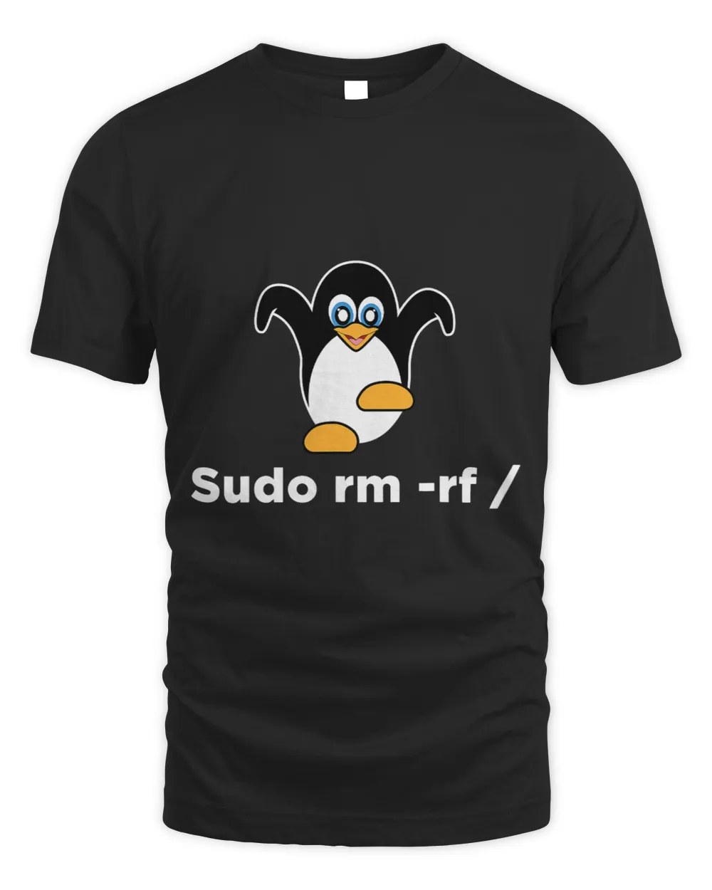 Tux Linux Pinguin Technology Software Script HTML Network Unisex Standard T-Shirt black s