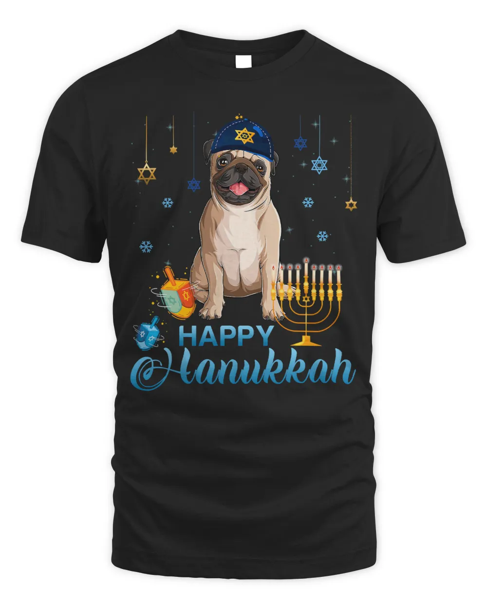 Pug Lover Jewish Menorah Hat Chanukah Hanukkah Jewish Xmas 216 Pugs Dog