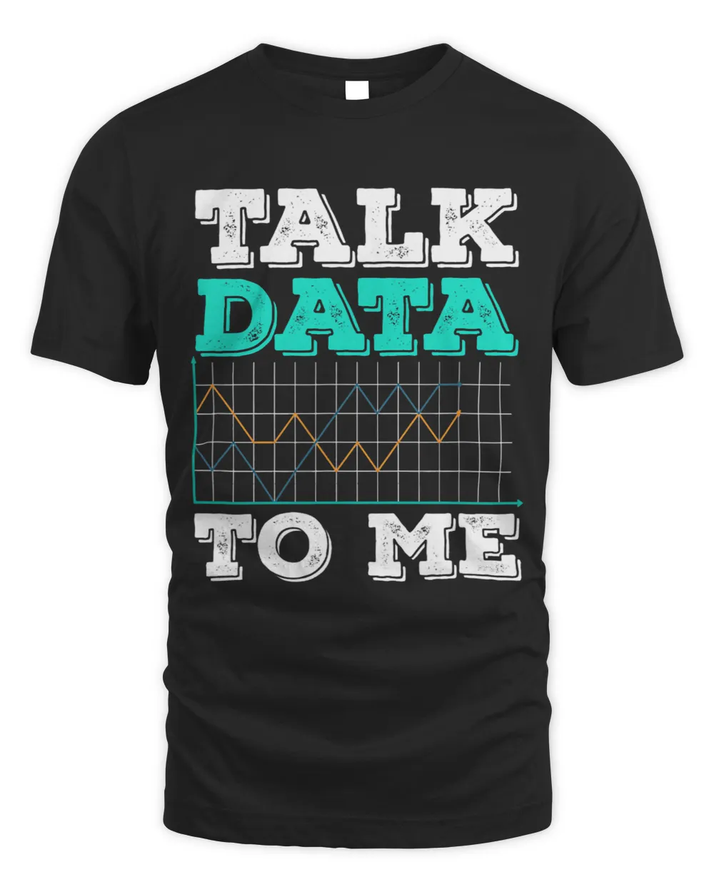 USA Computer Statistic Talk Data To Me Unisex Standard T-Shirt black s