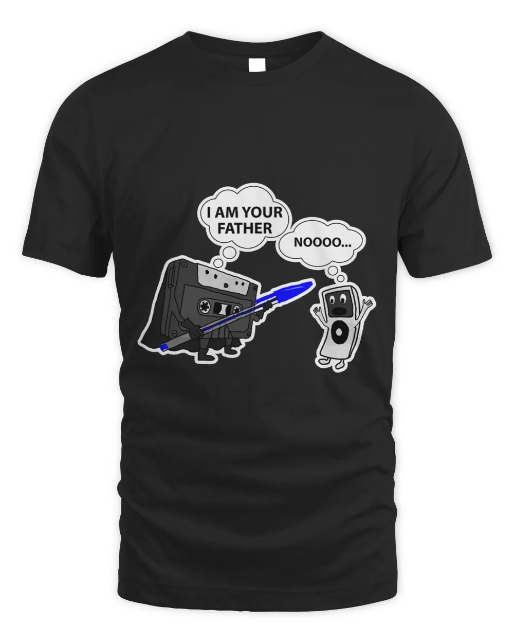 I am your father Cassette Vs MP3 Player retro funny