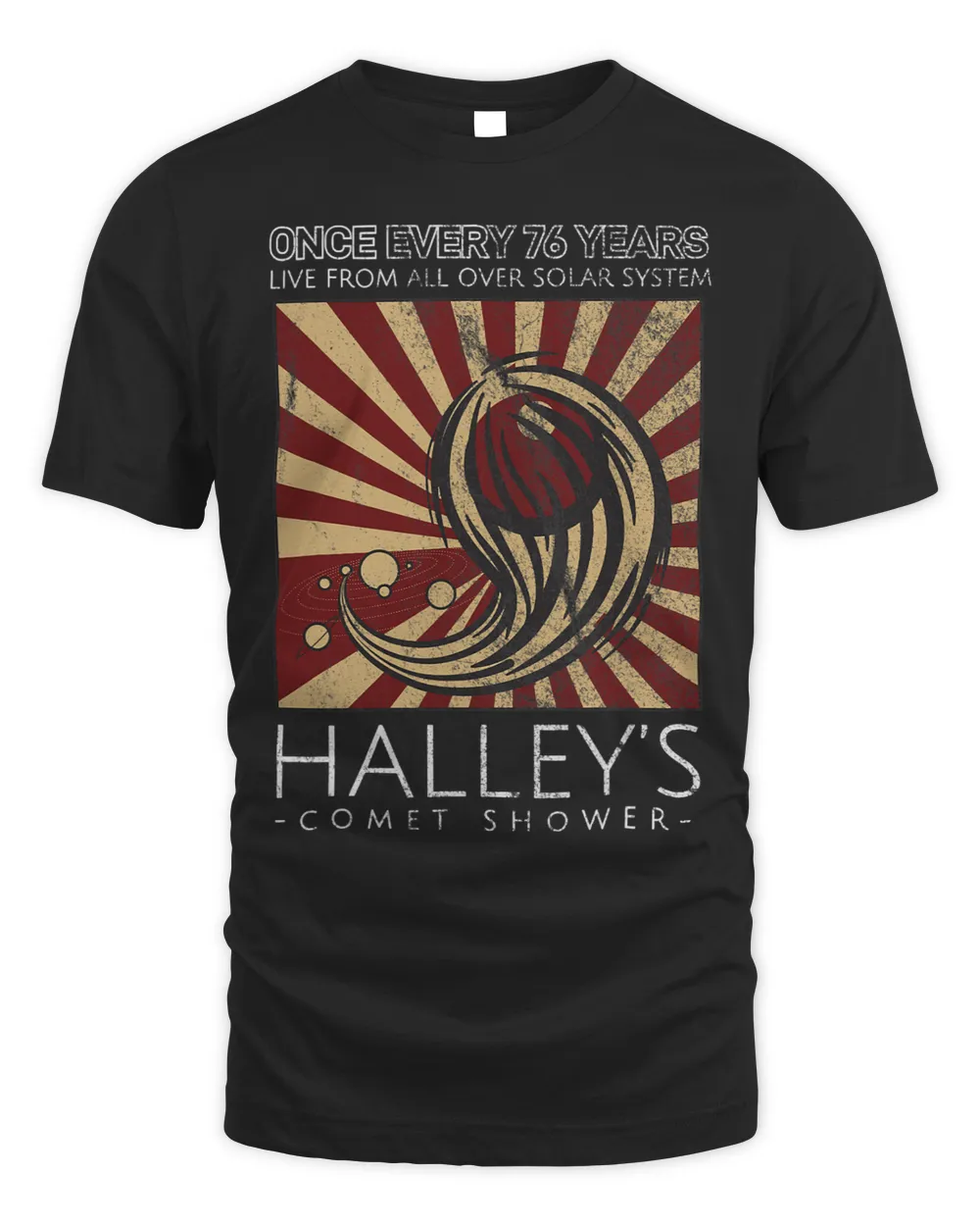 Halleys Comet Unisex Standard T-Shirt black s