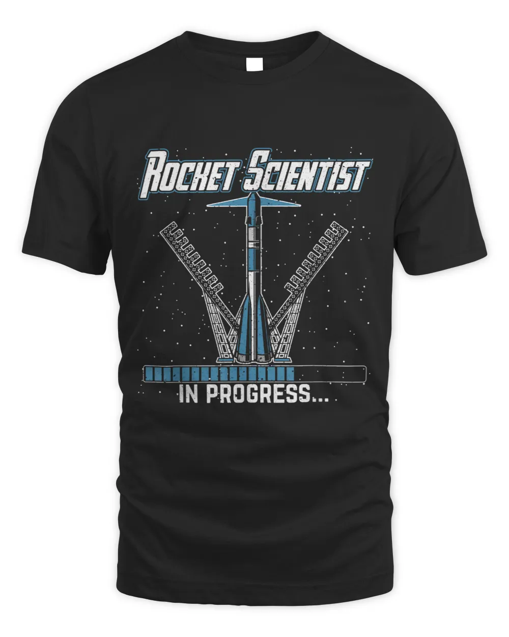 Aerospace Engineer Rocket Scientist In Progress And Pilot Unisex Standard T-Shirt black s