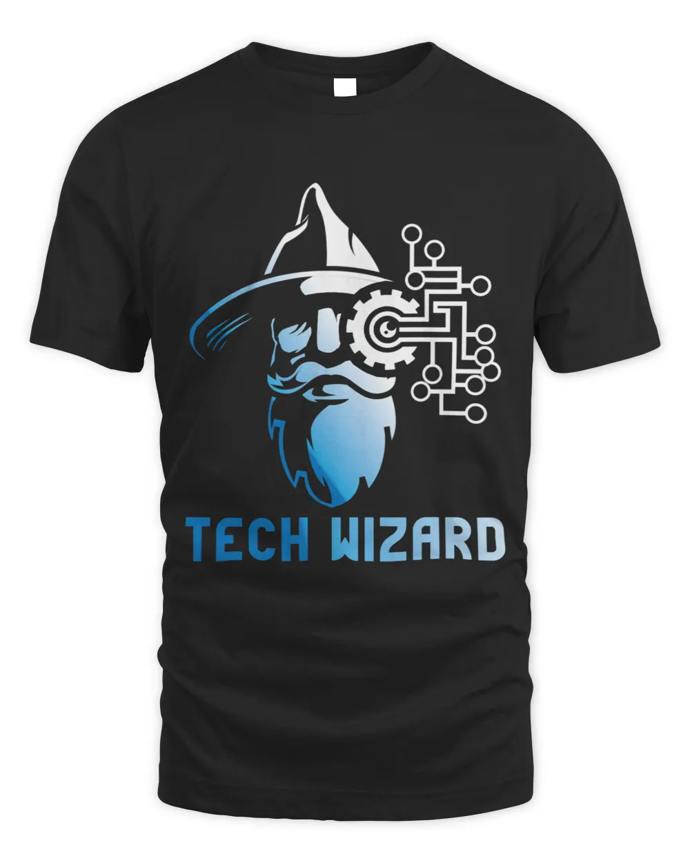 Tech Wizard Cool Technology I.T. Computer Whiz Techie Geek Unisex Standard T-Shirt black s