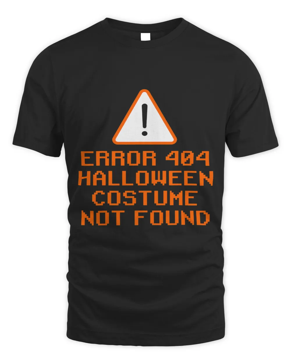 Error 404 Costume Not Found Halloween Coding Costume Unisex Standard T-Shirt black s