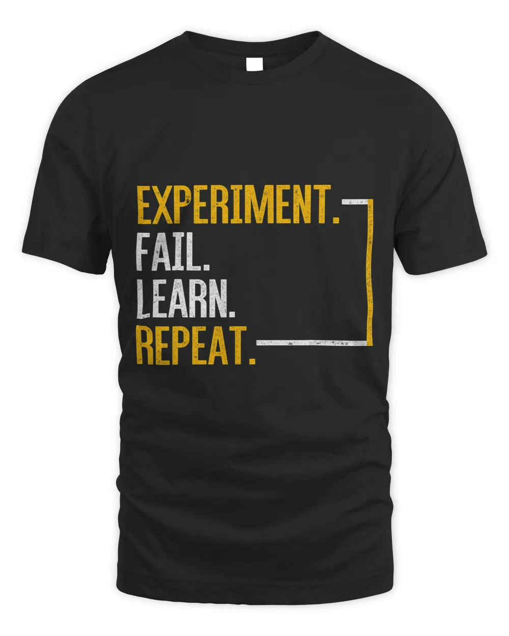 Experiment Fail Learn Repeat Physics Unisex Standard T-Shirt black s