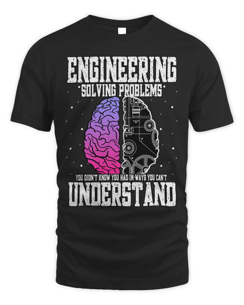 Funny Engineering Solving Problem Engineer Students Workers Unisex Standard T-Shirt black s