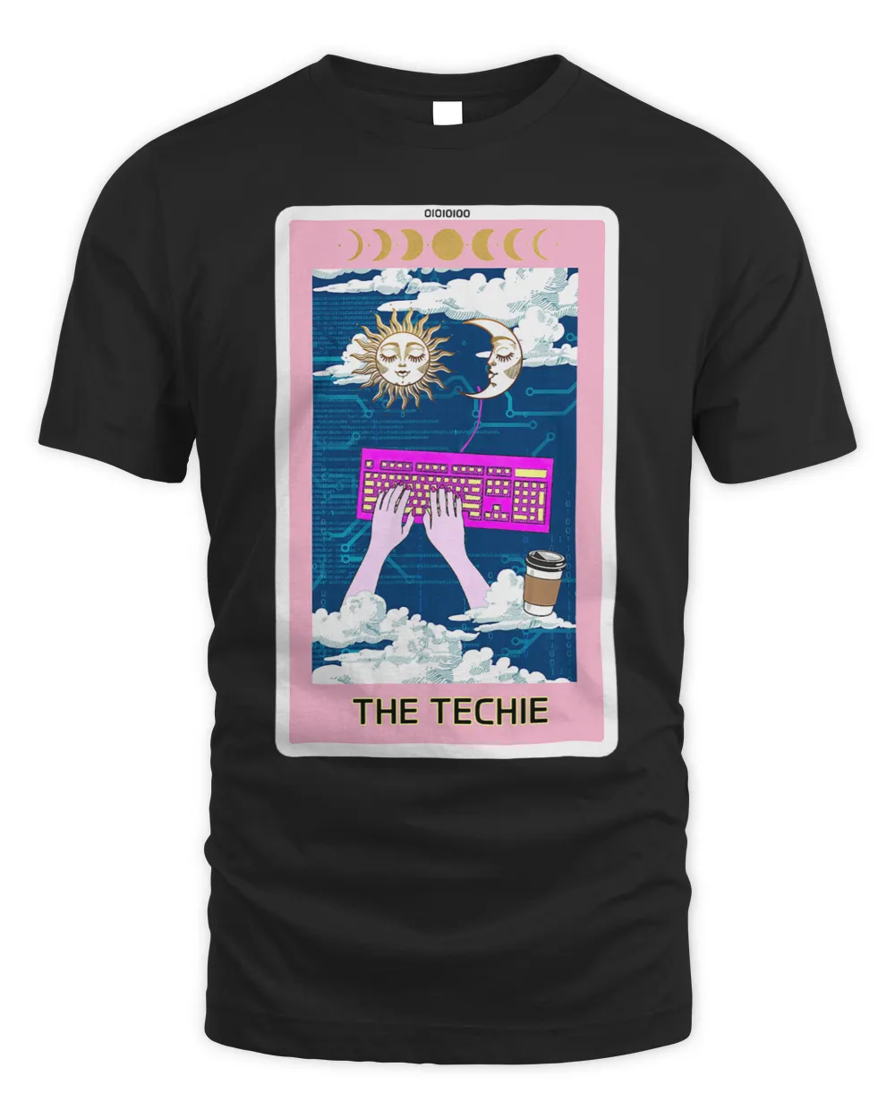 the techie tarot card clothing programmer coder gift ideas Unisex Standard T-Shirt black s