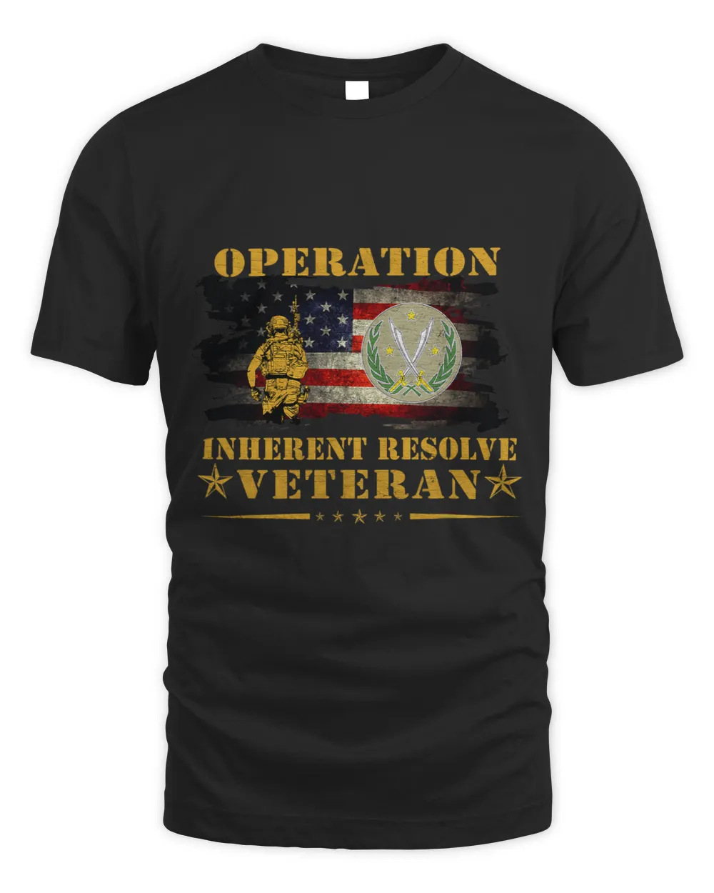 CJTF OIR Operation Inherent Resolve Veteran American Flag