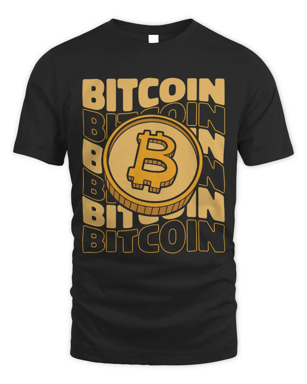 Bitcoin Text Blockchains Crypto Cryptocurrency Bitcoin Unisex Standard T-Shirt black s