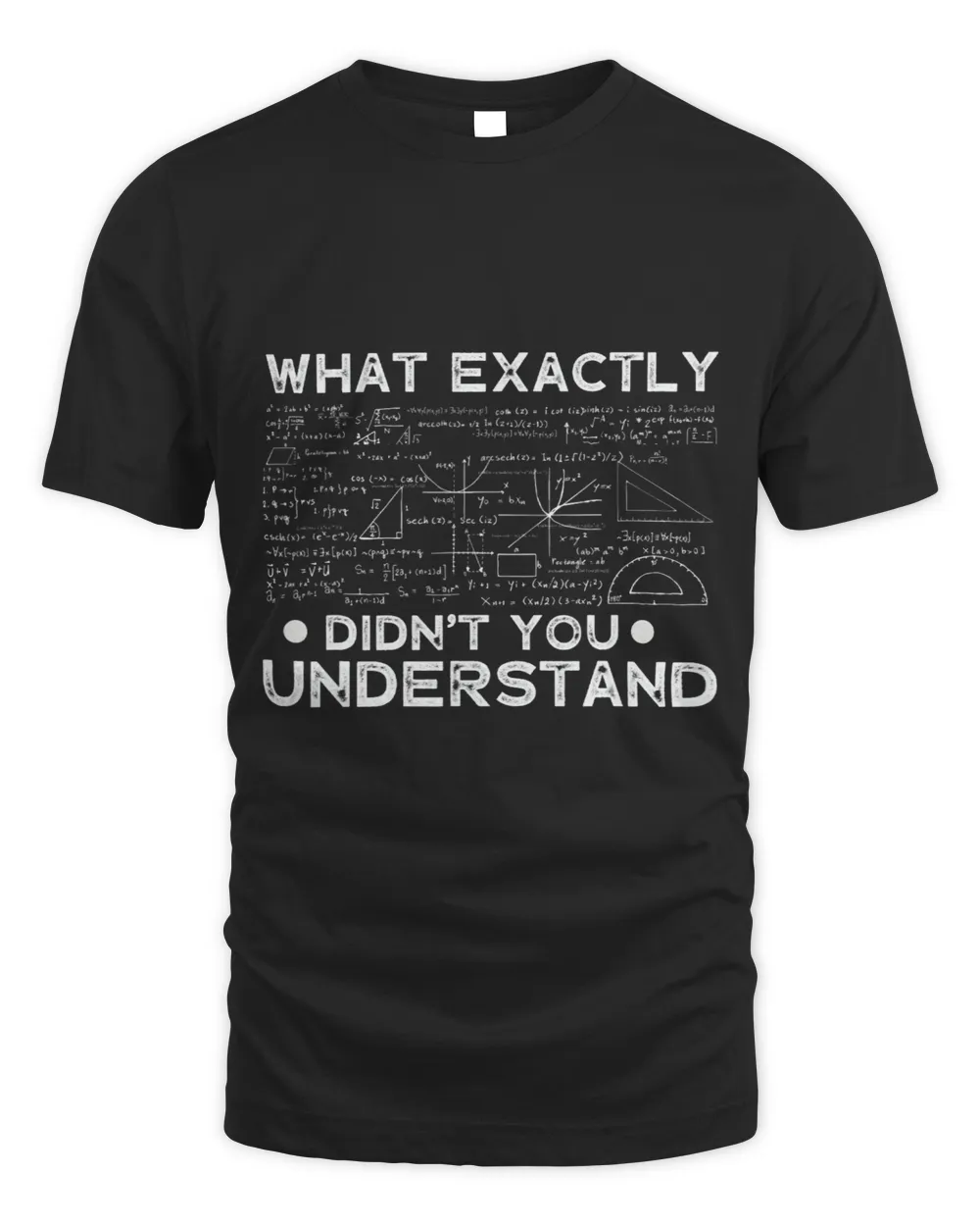 What Exactly Didnt You Understand Scientist Nerdy Geek Unisex Standard T-Shirt black s