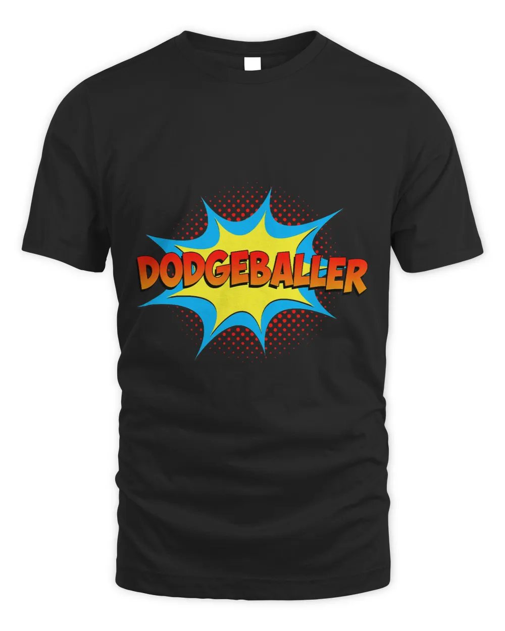Dodgeballer Superhero Comic Book Funny Retro Dodgeball