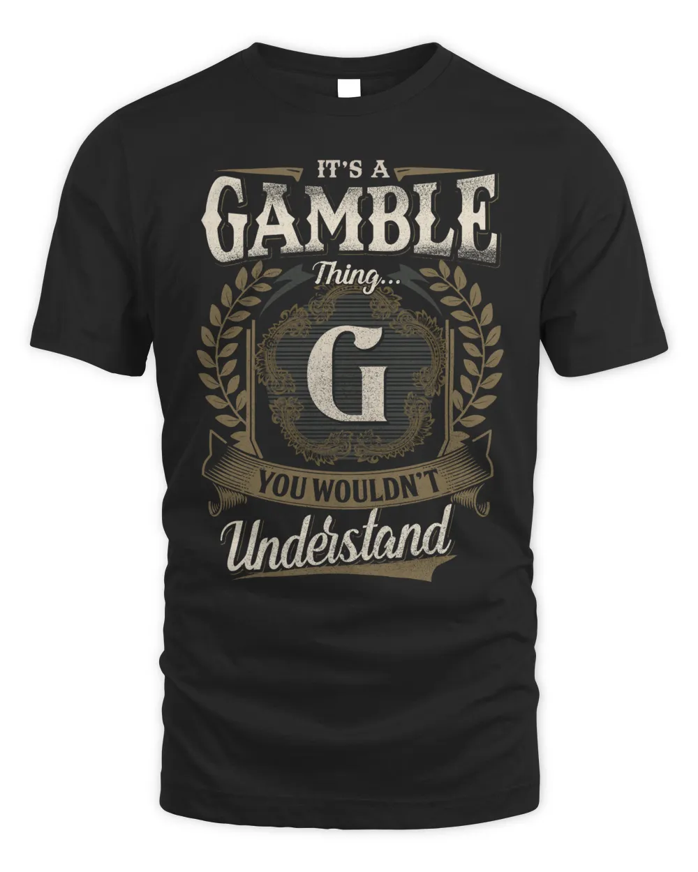 GAMBLE Unisex Standard T-Shirt black s