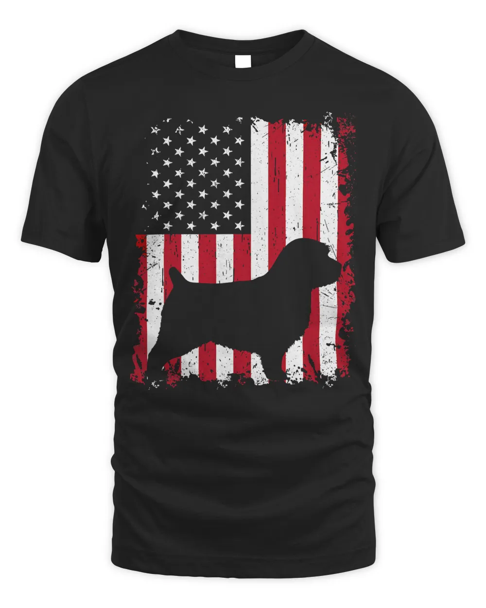 Norfolk Terrier 4th of July Patriotic American USA Flag Gift T-Shirt