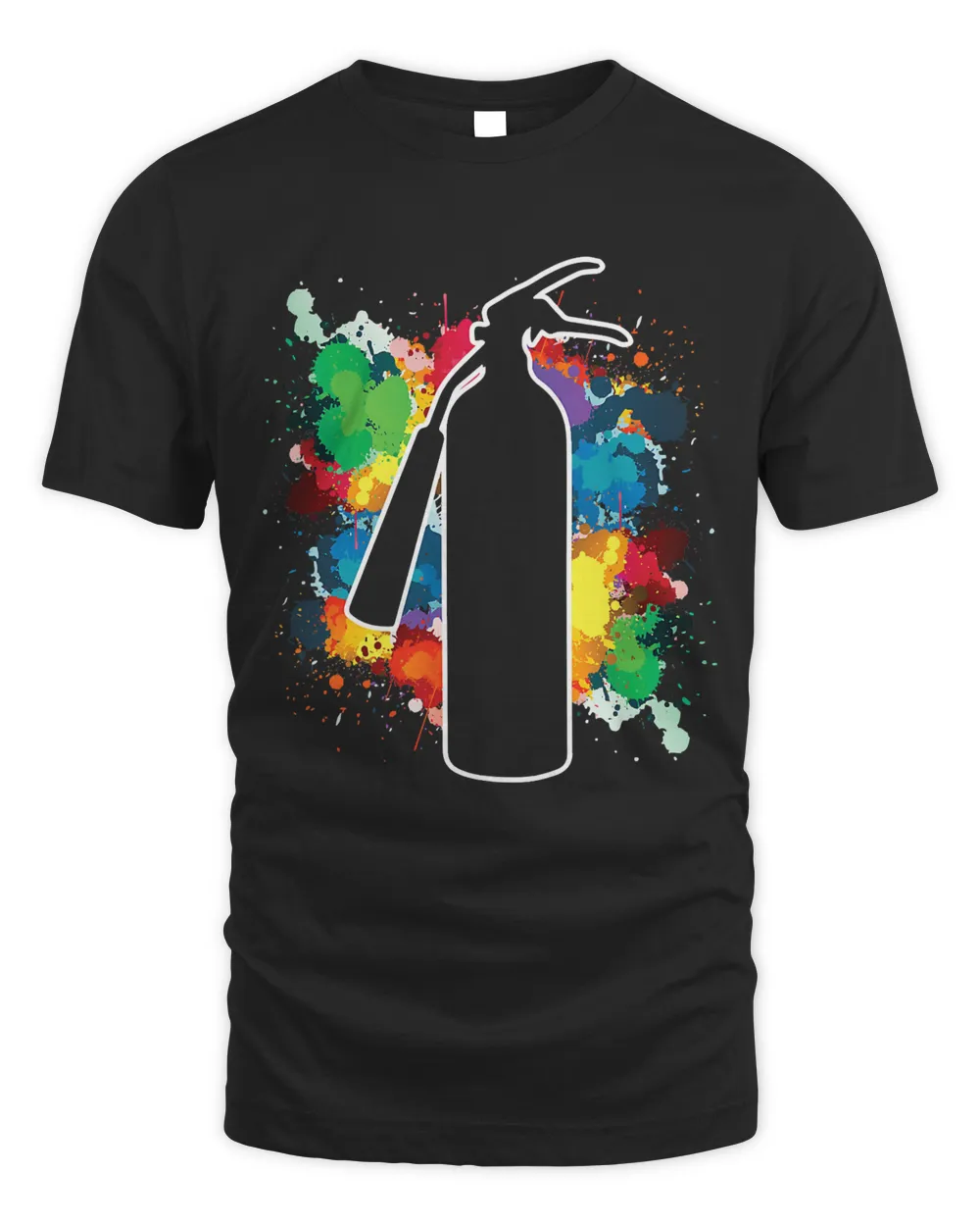 Graffiti Artist Spray Paint Splatter Fire Extinguisher Art T-Shirt
