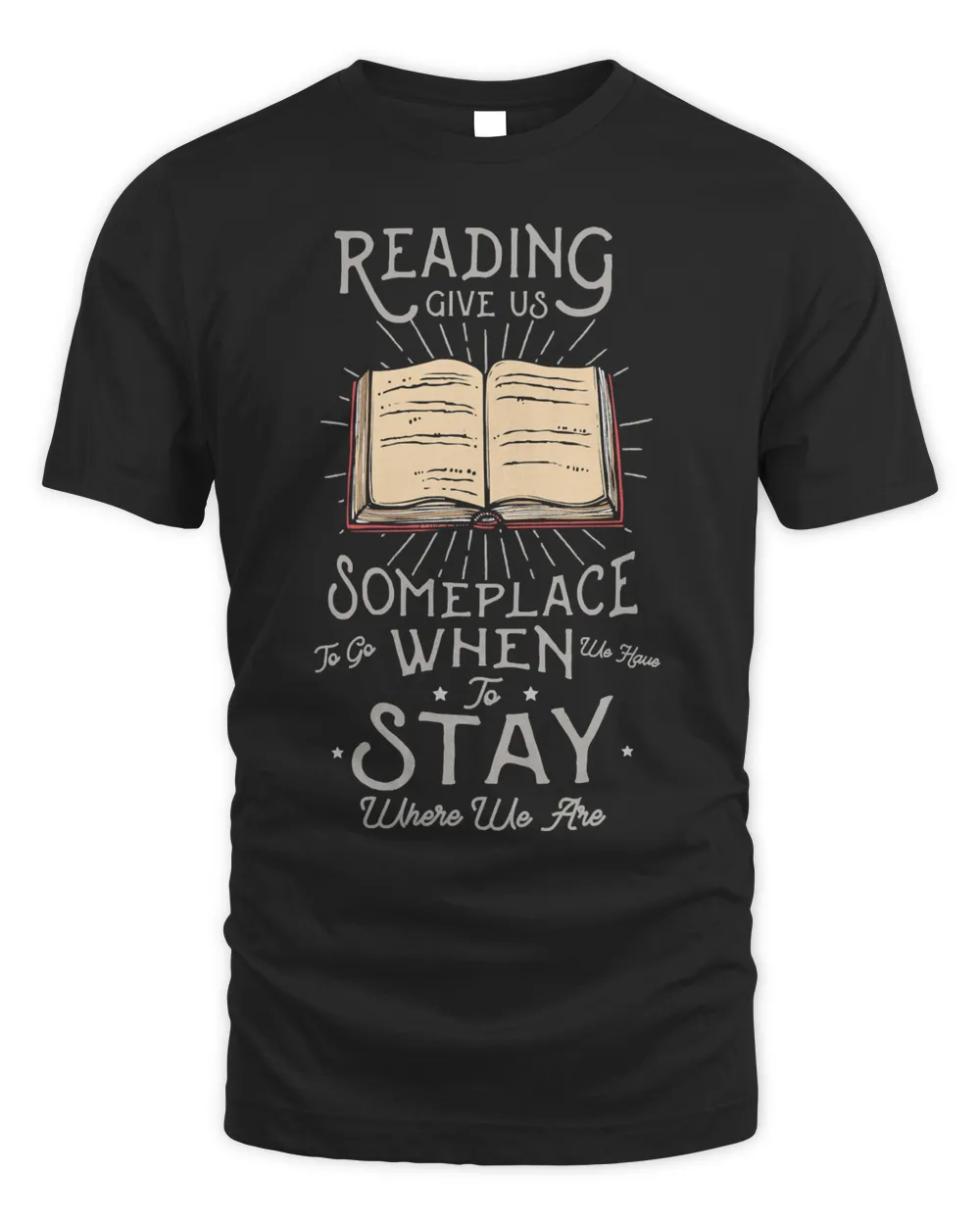 Book Reader Design for a Reading Fan 32 Reader Books Reading Fan Unisex Standard T-Shirt black s
