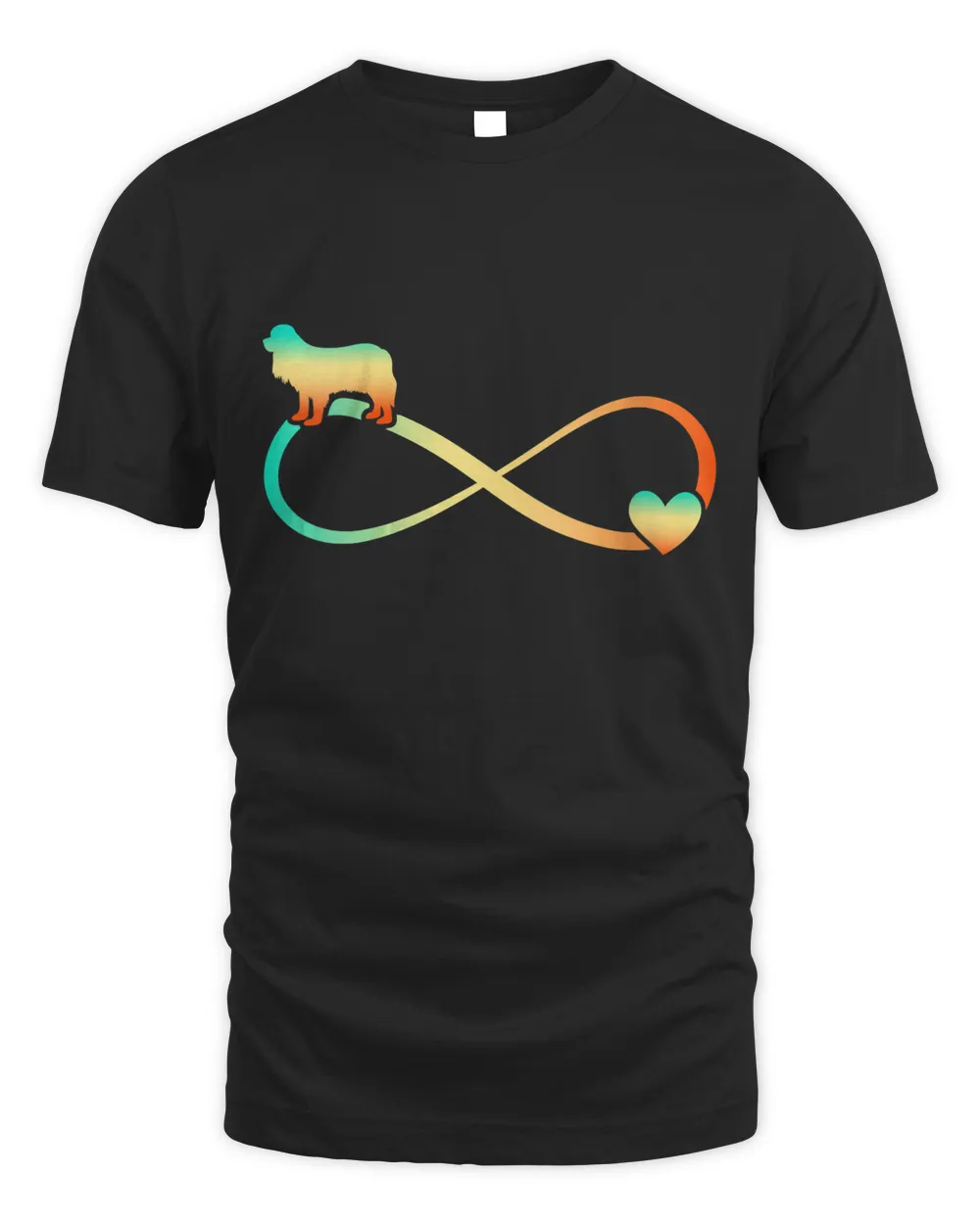 Womens Cavalier King Charles Spaniel Infinite Love Infinity Symbol V-Neck T-Shirt