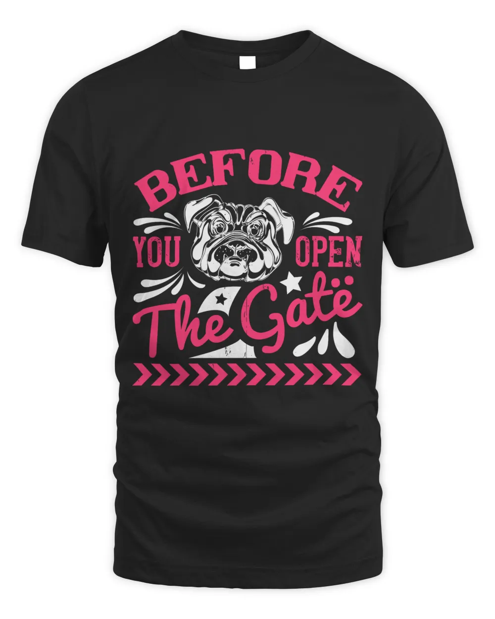 Before You Open The Gate Unisex Standard T-Shirt black s