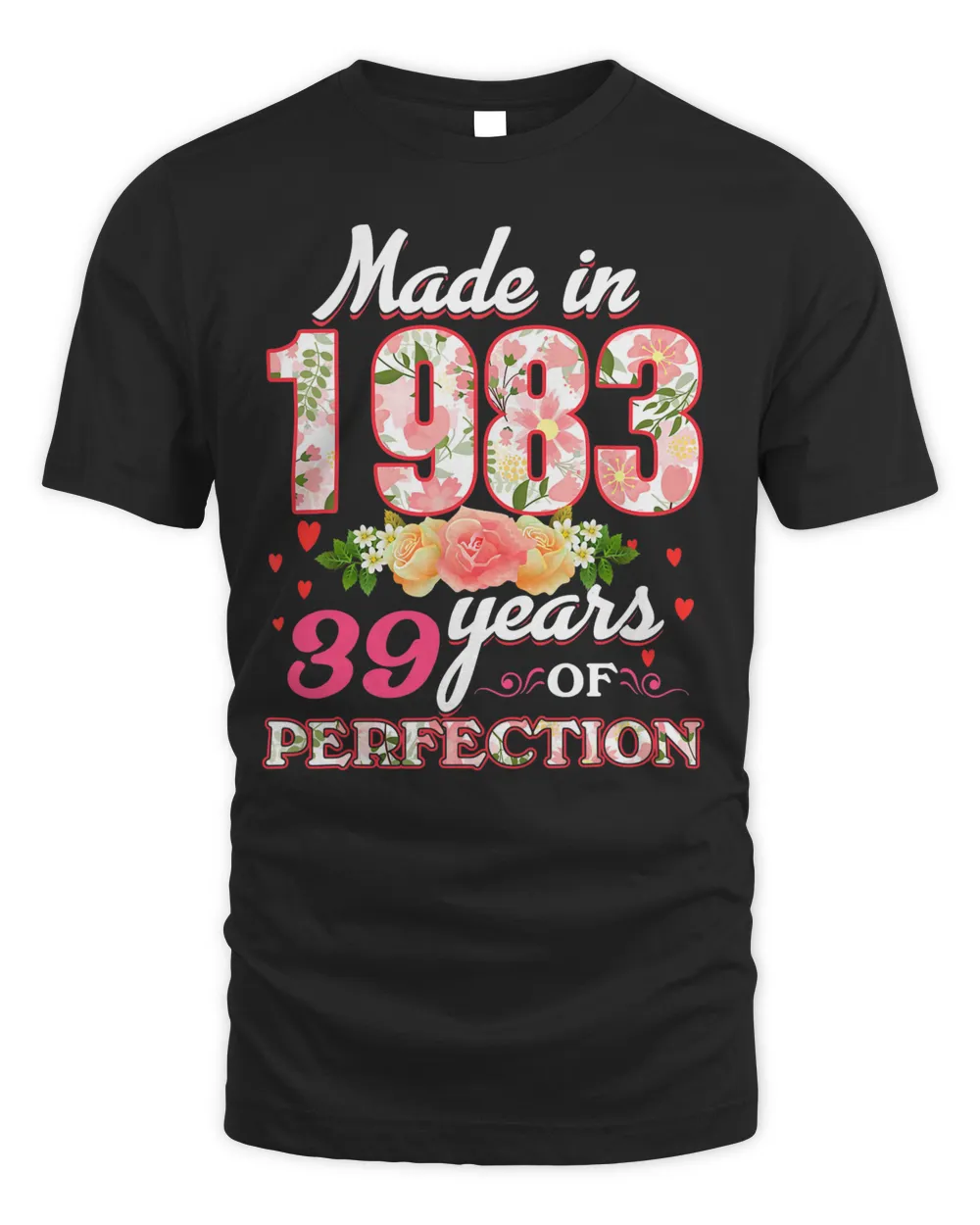 Made In 1983 Floral 39 Year Old 39Th Birthday Gifts Women