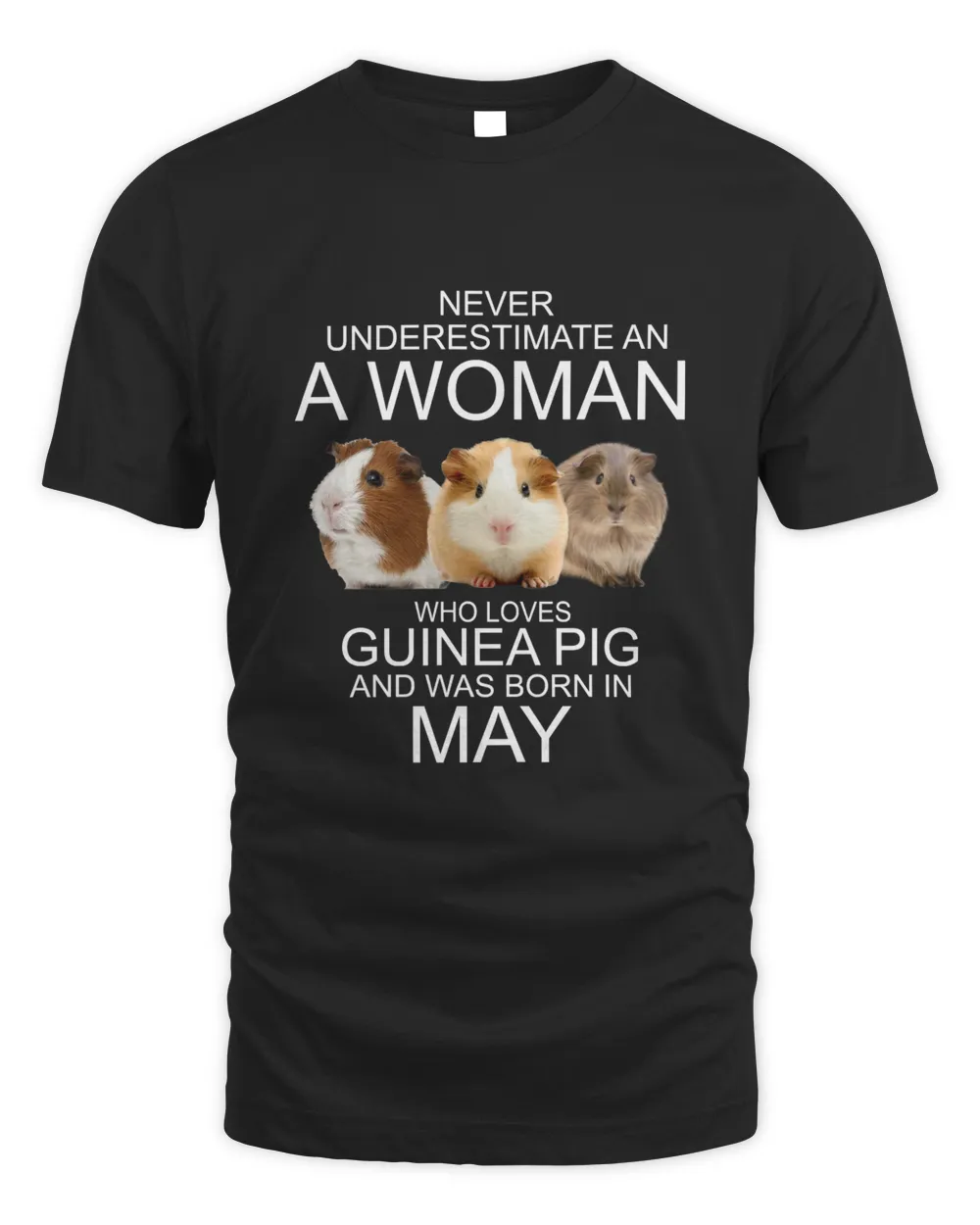 Never underestimate an a woman who loves guinea pig an was born in May
