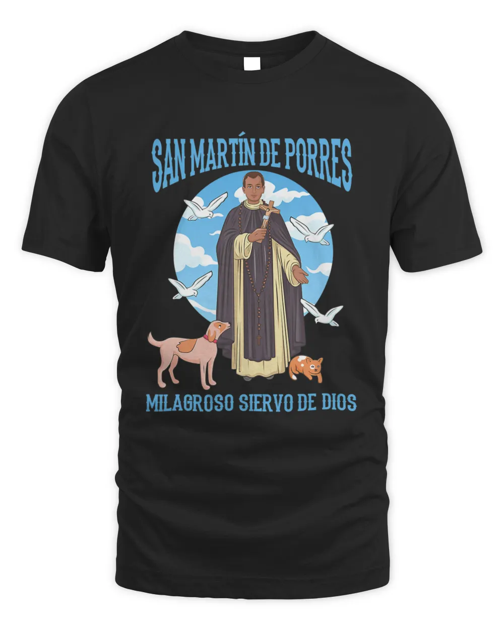St. Martin, the patron Saint of Peru and friend of animals T-Shirt