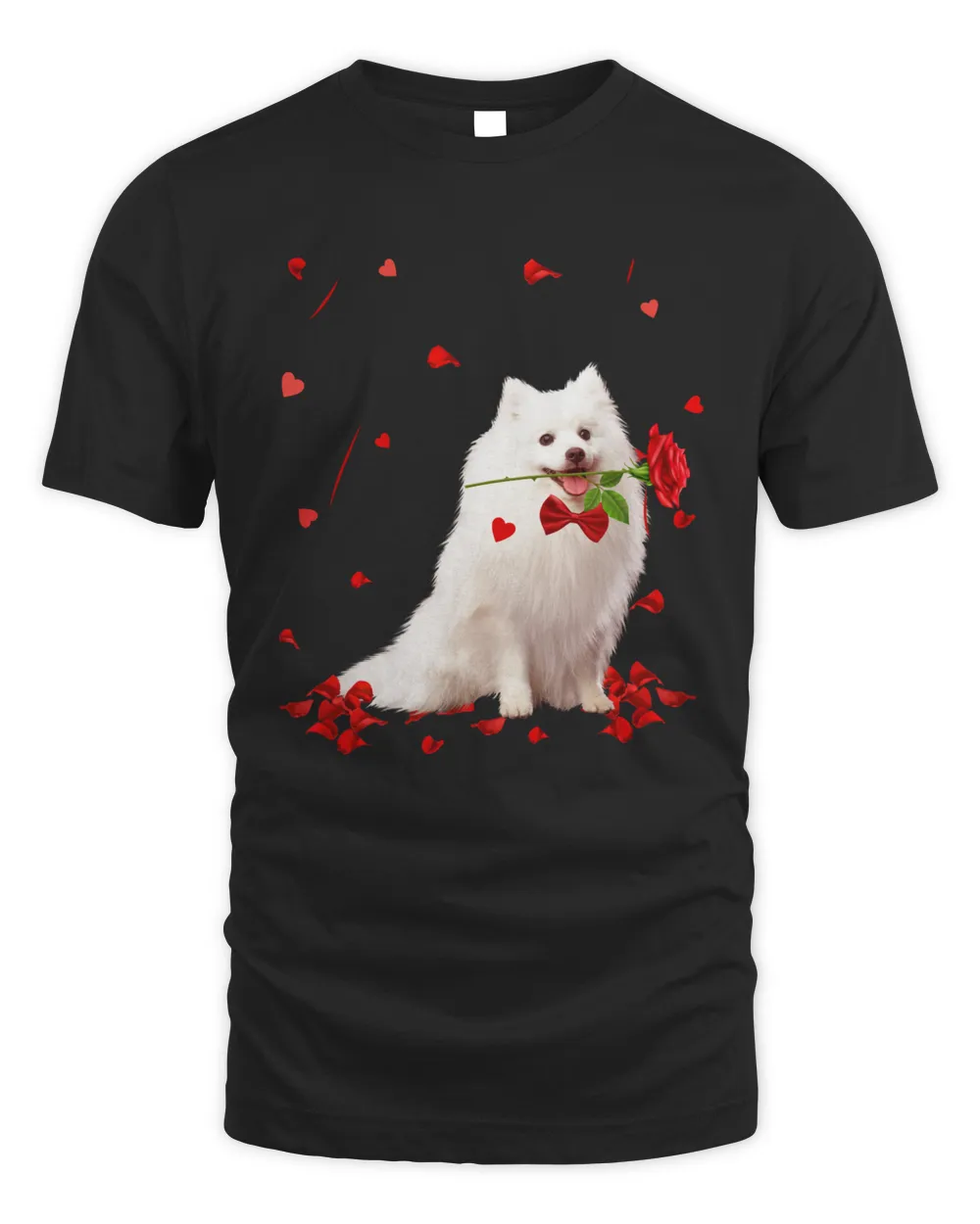 Cute American Eskimo Dog Rose Valentine's Day Pet Dog Puppy Lover Funny Gift