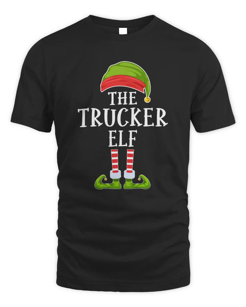 The Trucker Elf Family Matching Group Christmas Gift Funny