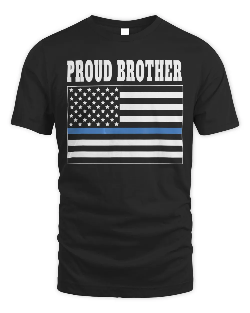 Proud Brother of Police Officer - Law Enforcement Support T-Shirt