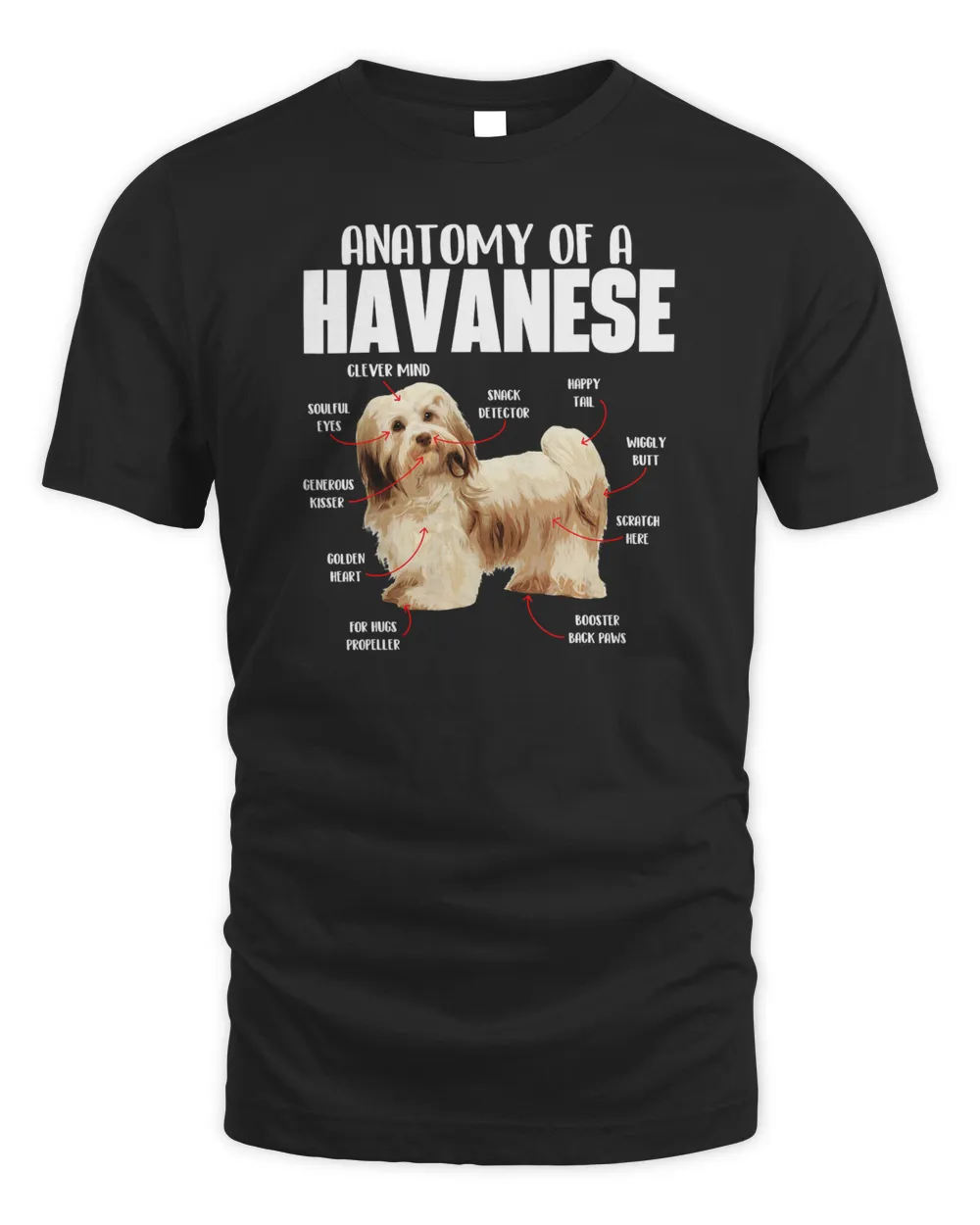 Anatomy Of A Havanese - Cuban Havaneser Havanezer T-Shirt