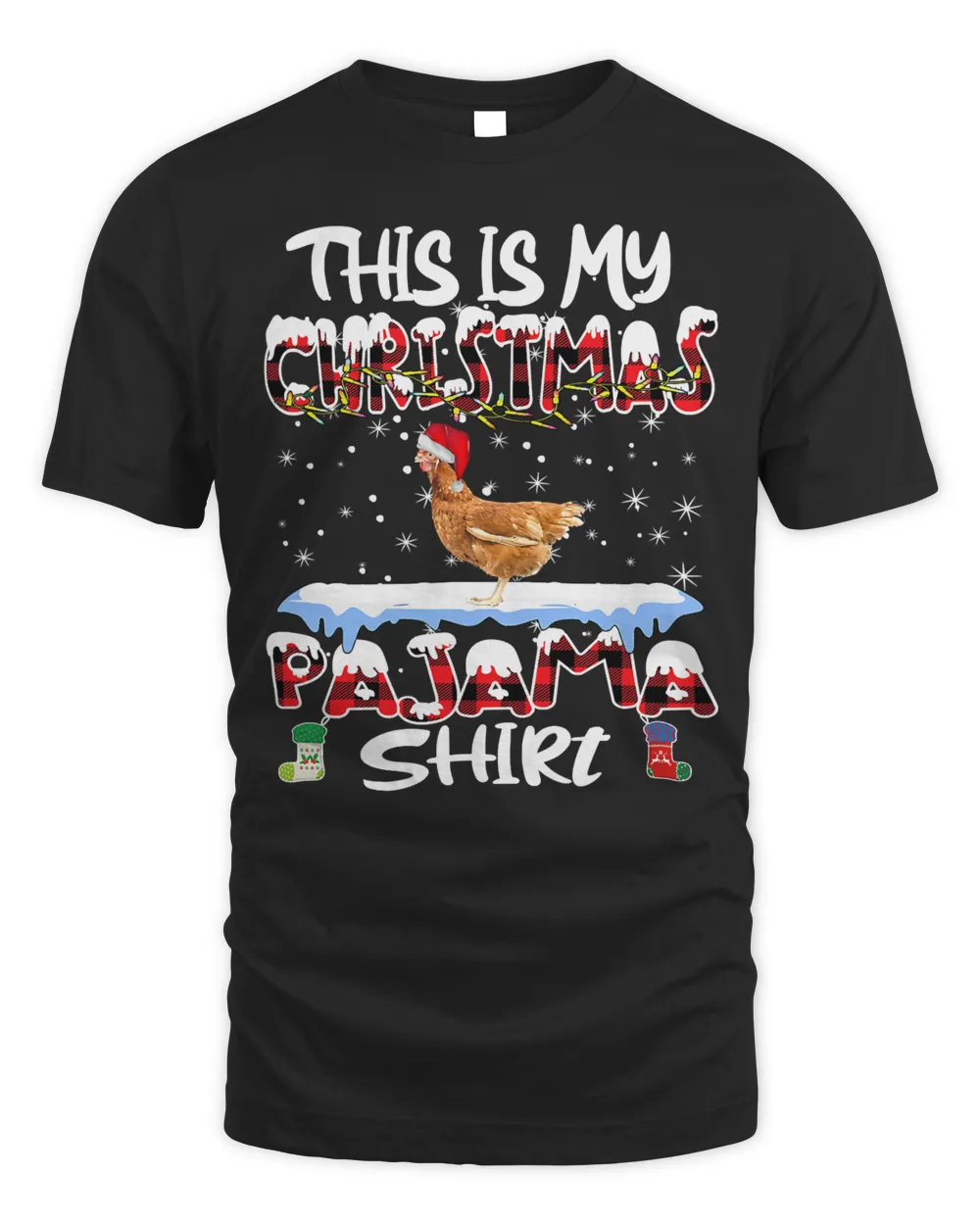 Chicken This Is My Christmas Pajama Chicken Xmas Family Outfit 473