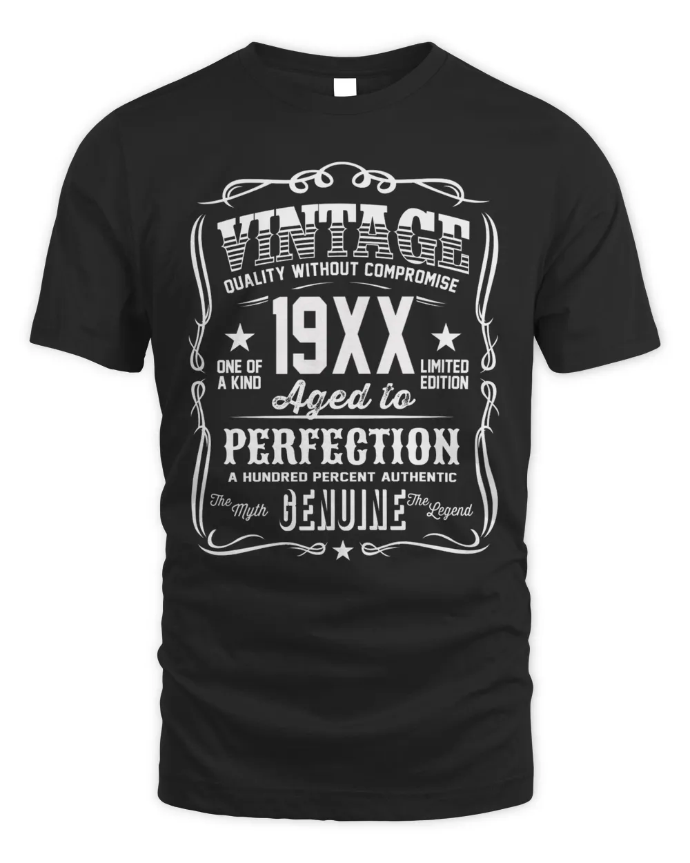 VINTAGE .19XX . Aged to Perfection Personalized birthday tshirts