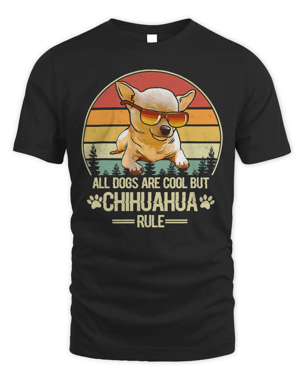 All Dogs Are Cool But Chihuahua Rule Vintage Retro 247