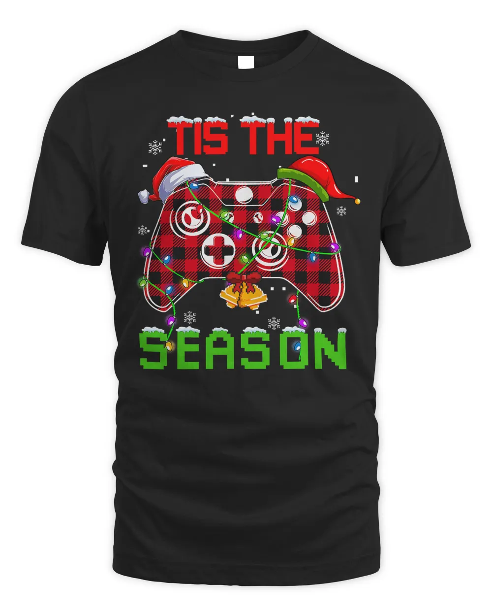 Tis The Season Buffalo Plaid Video Game Christmas Pajama 147