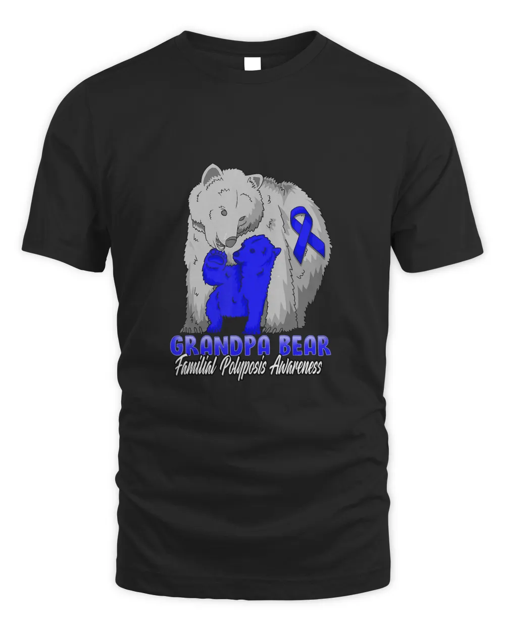 Familial Polyposis Awareness Grandpa Support Ribbon T-Shirt