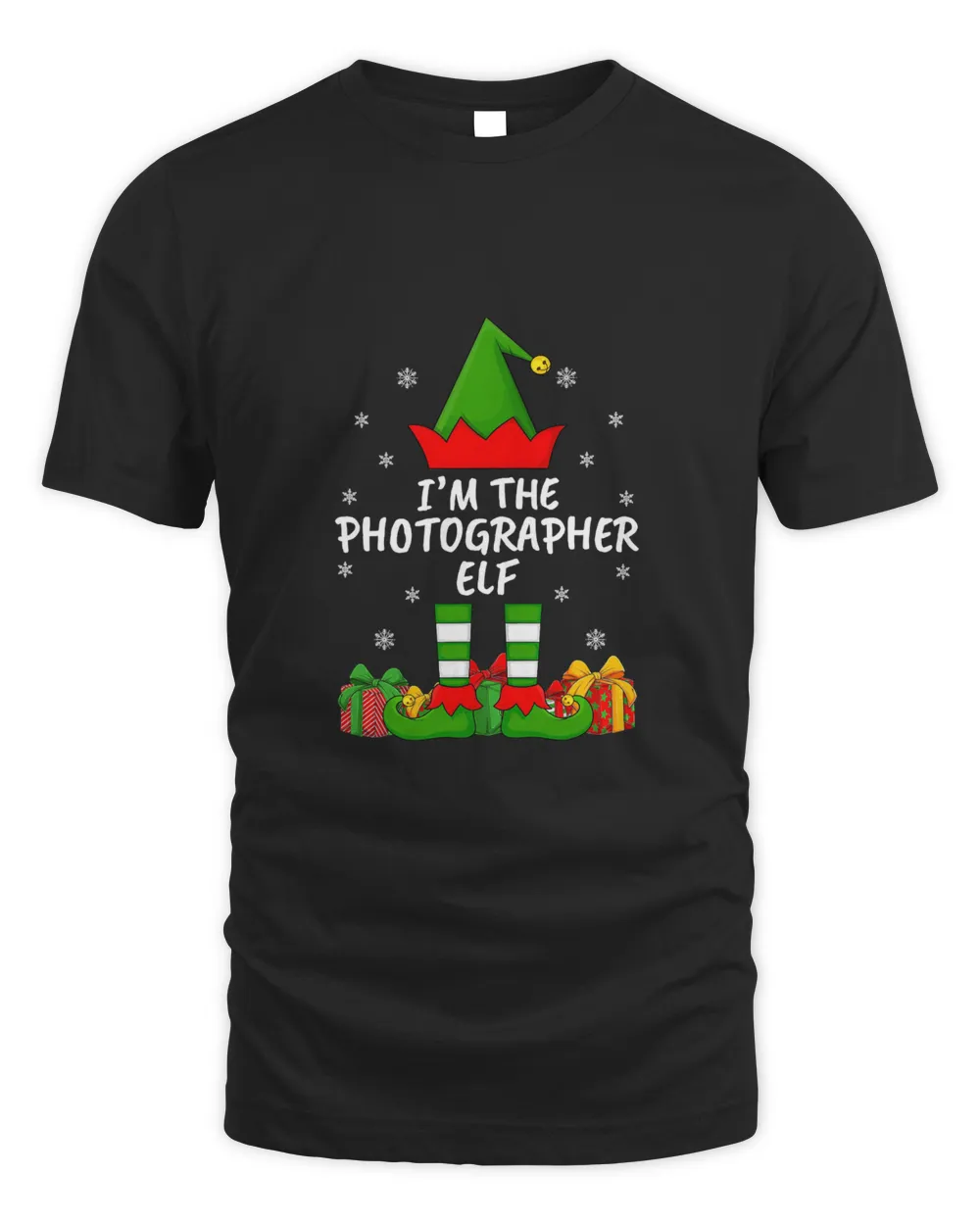 Xmas Family Matching Funny The Photographer Elf Christmas T-Shirt