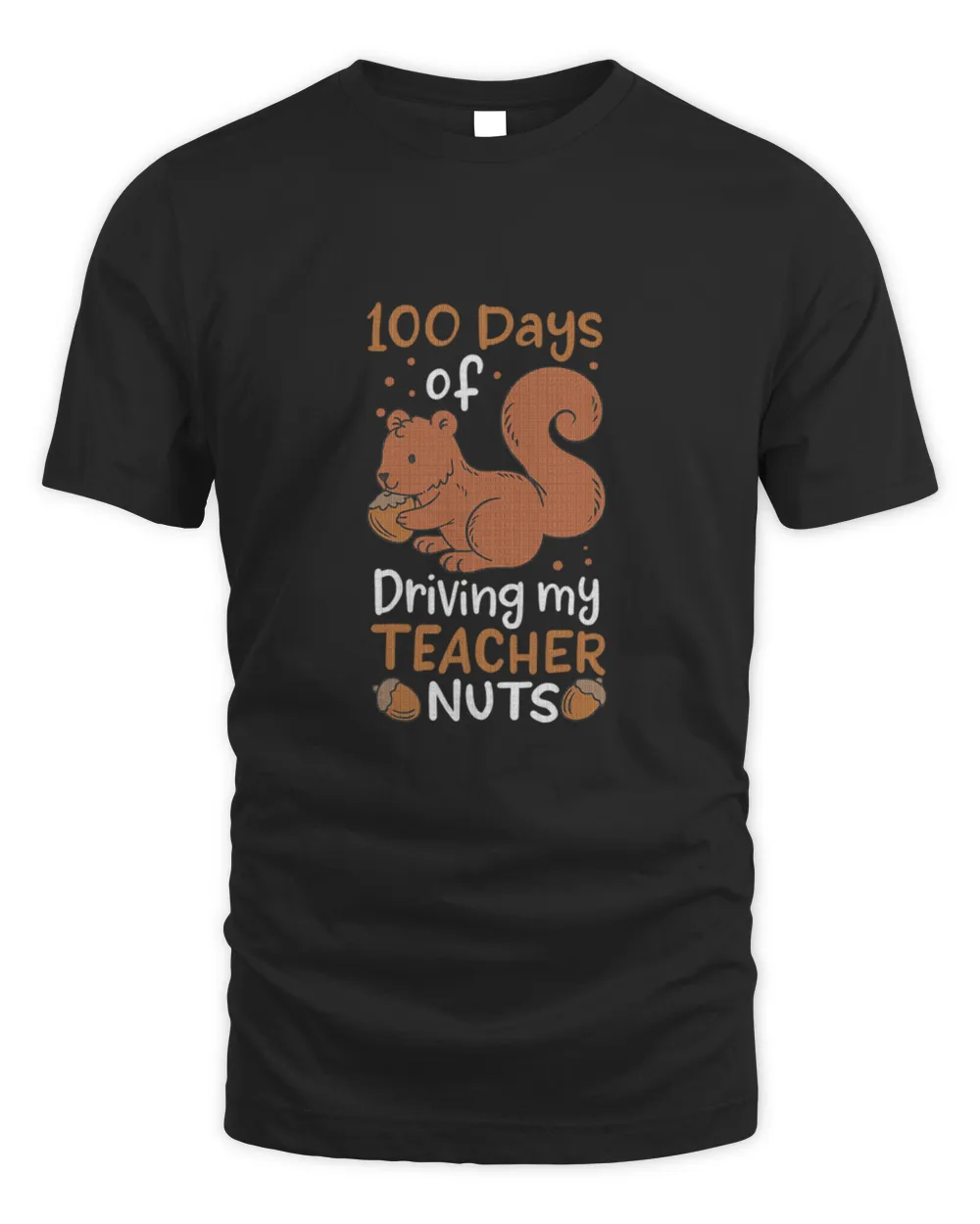 100 Days Of School T-Shirt100 Days of School Squirrel Student T-Shirt_by KAWAIITEE_ copy