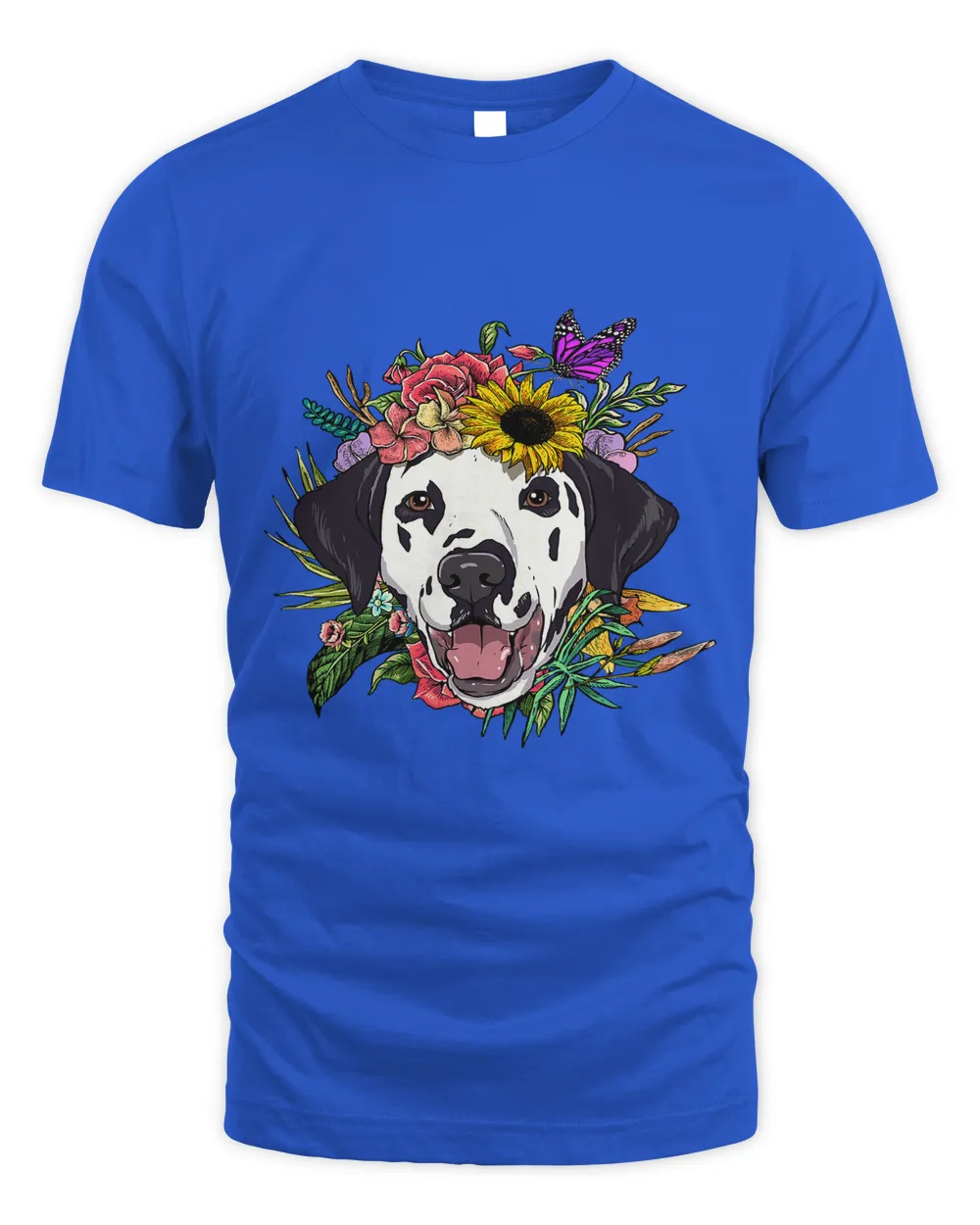 Floral Dalmatian Dog Spring Nature Dog Lovers 466