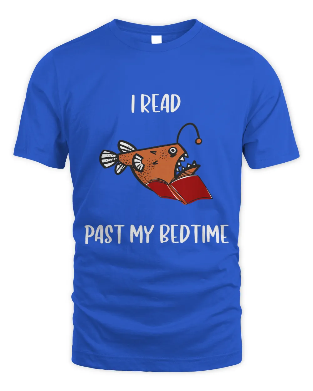 Past Bedtime Angler Fish Reading Bookworm Storyteller