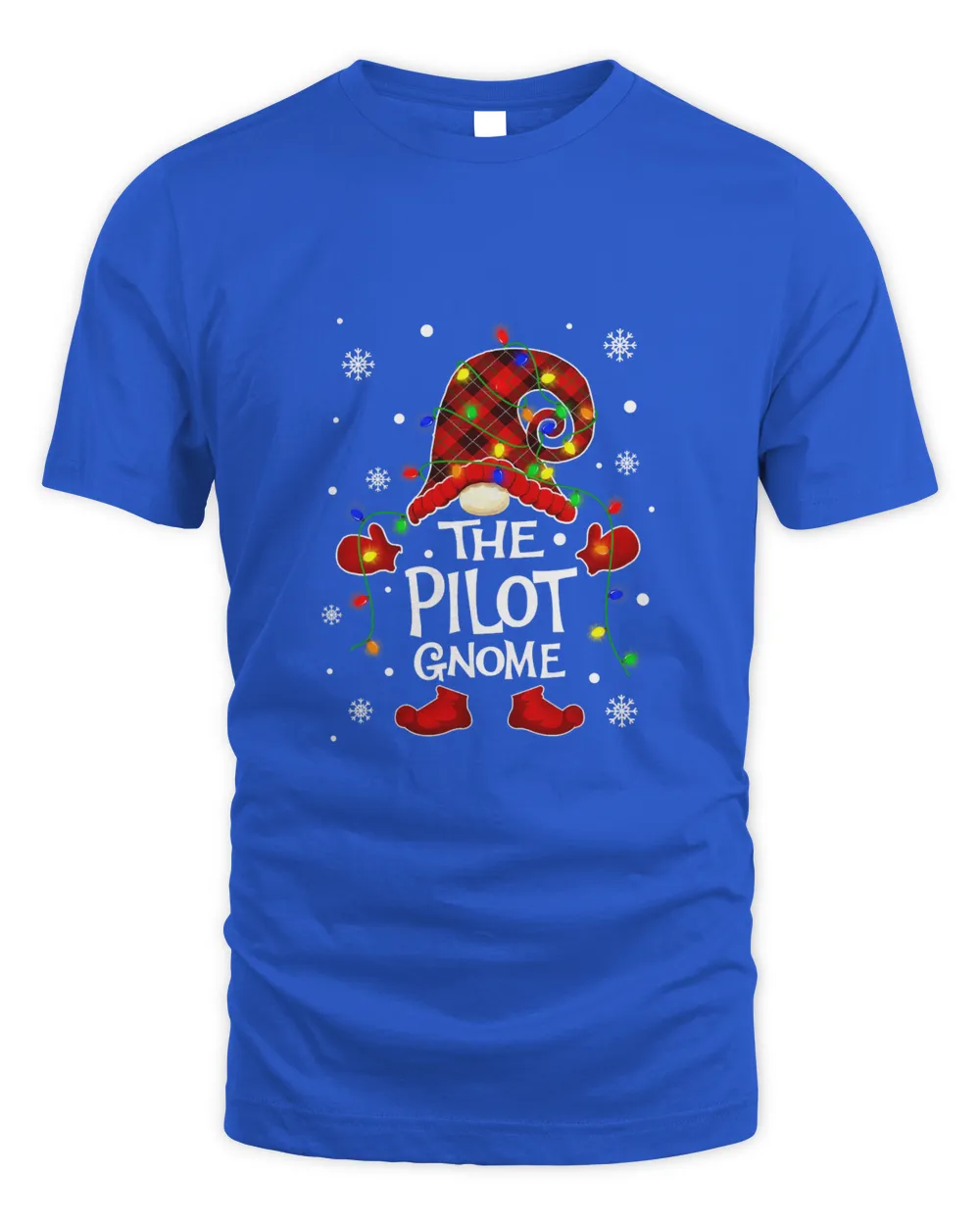 The Pilot Gnome Matching Family Group Christmas Lights T-Shirt