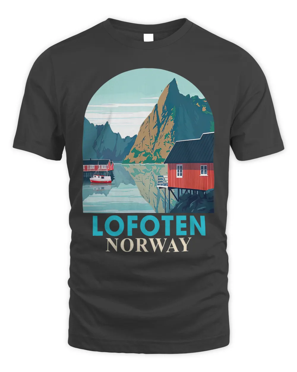 Lofoten Norway Travel Poster Lofoten Traveling Vacation Trip