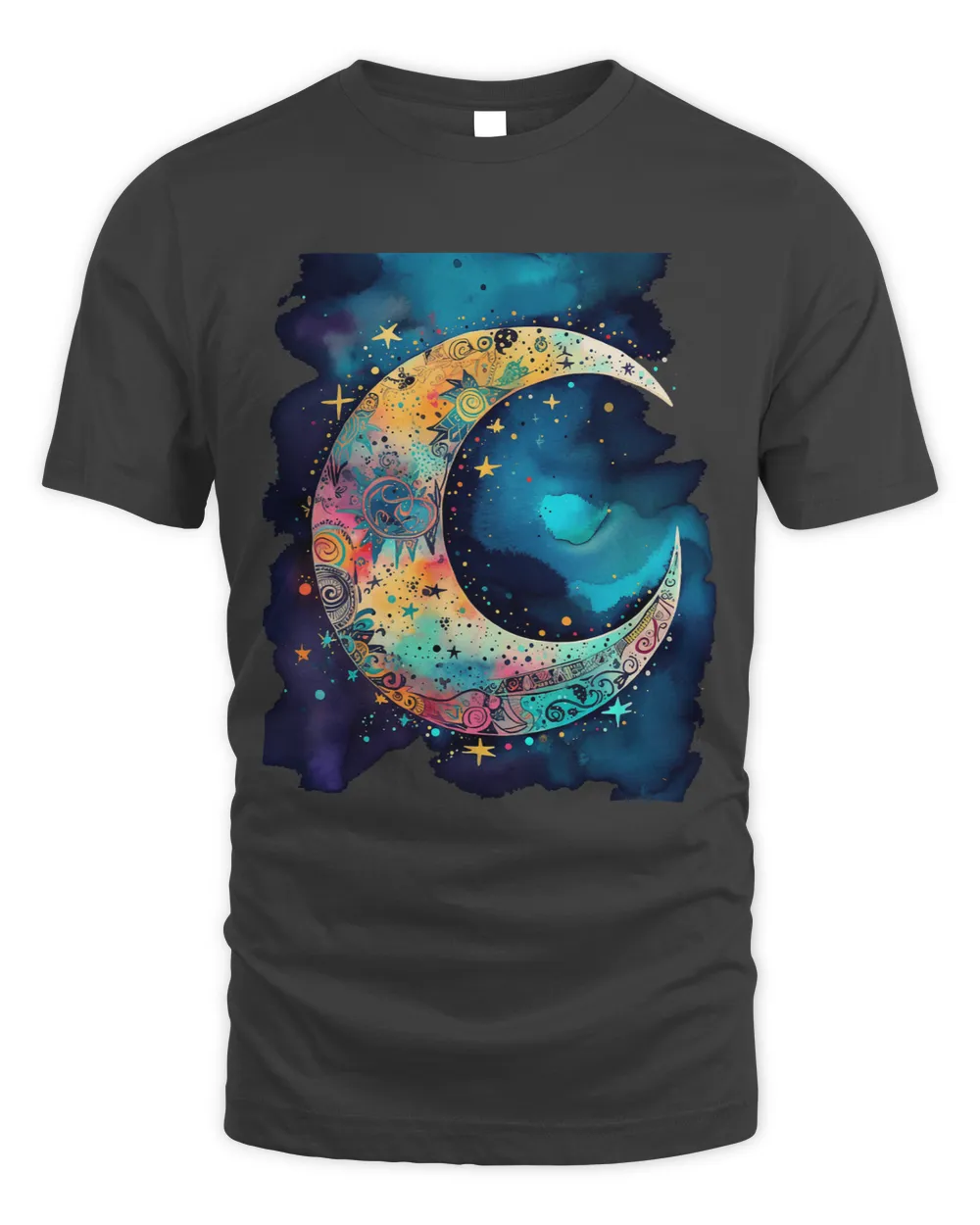 Crescent Moon with Stars abstract Bohemian Style Women Girls 1