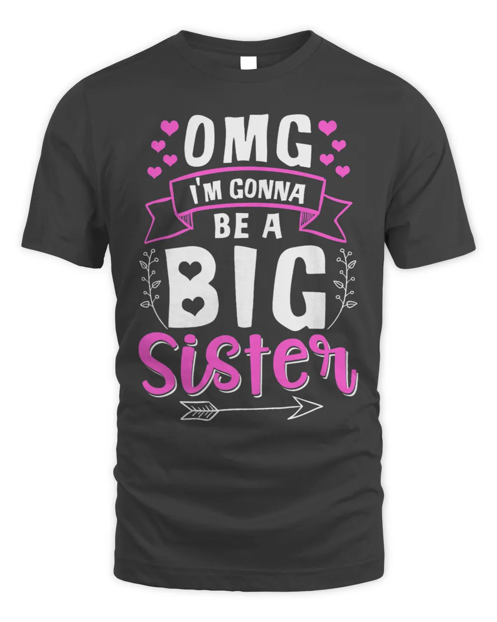 OMG Im Gonna Be A Big Sister Siblings Baby Birth Funny Gift